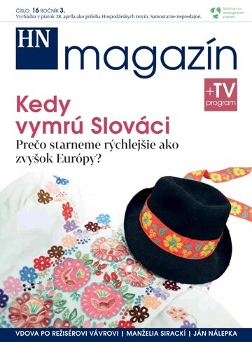 Obálka e-magazínu Prílohy HN magazín č. 16