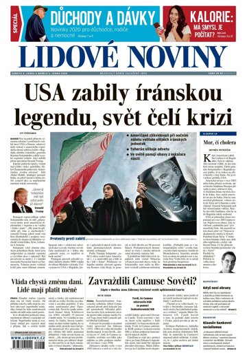 Obálka e-magazínu Lidové noviny 4.1.2020