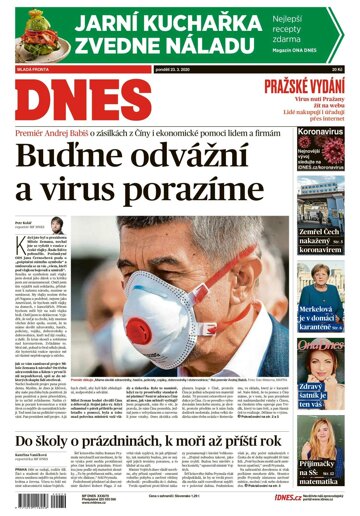 Obálka e-magazínu MF Dnes 23.3.2020