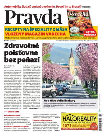 Obálka e-magazínu Pravda 17. 4. 2020