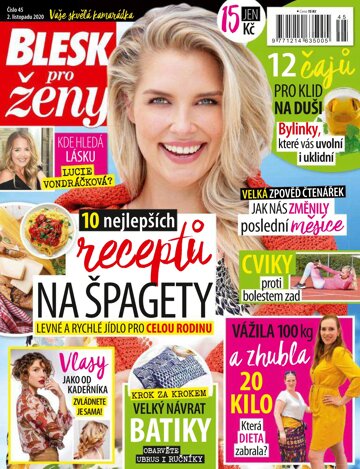 Obálka e-magazínu Blesk pro ženy 45/2020