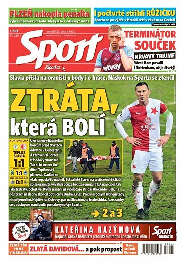 Obálka e-magazínu Sport 22.2.2021