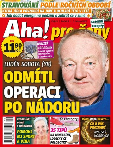 Obálka e-magazínu AHA! pro ženy 9/2022