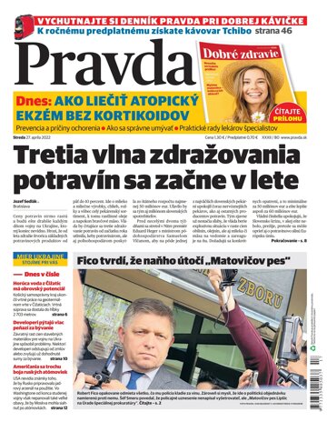 Obálka e-magazínu Pravda 27. 4. 2022