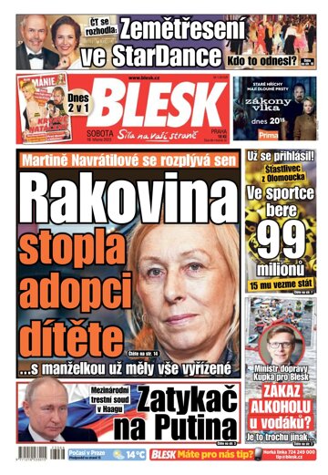 Obálka e-magazínu Blesk 18.3.2023