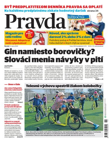 Obálka e-magazínu Pravda 14. 3. 2024