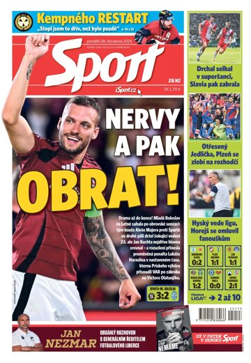 Obálka e-magazínu Sport 28.7.2025