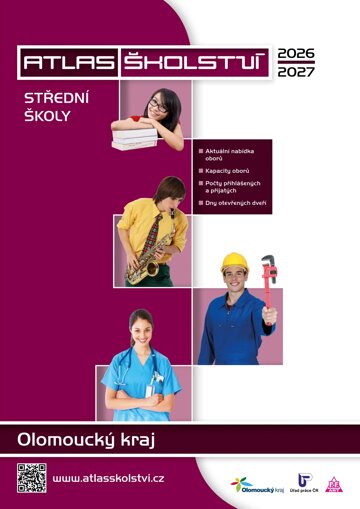 Obálka e-magazínu Atlas školství – střední školy Atlas školství – střední - Olomoucký kraj 2026/2027