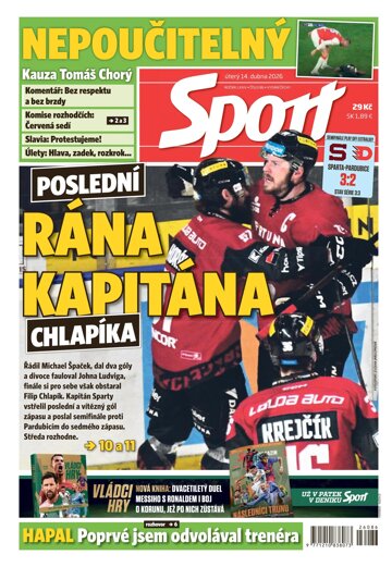 Obálka e-magazínu Sport 14.4.2026