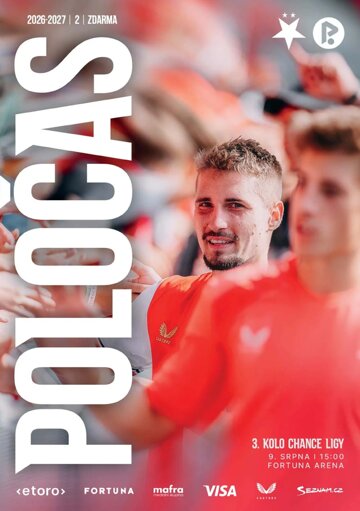 Obálka e-magazínu Poločas 27/2026č.2 Slavia - Pardubice