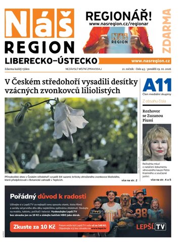 Obálka e-magazínu Náš Region - Ústecko 43/2026