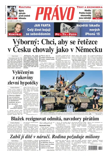 Deník Právo 18.9.2023