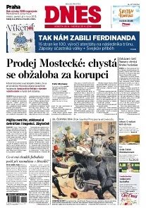 Obálka e-magazínu MF Dnes 28.6.2014