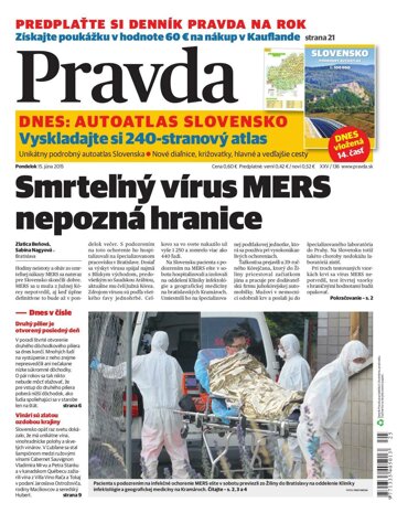 Obálka e-magazínu Pravda 15.6.2015