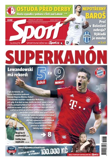 Obálka e-magazínu Sport 23.9.2015