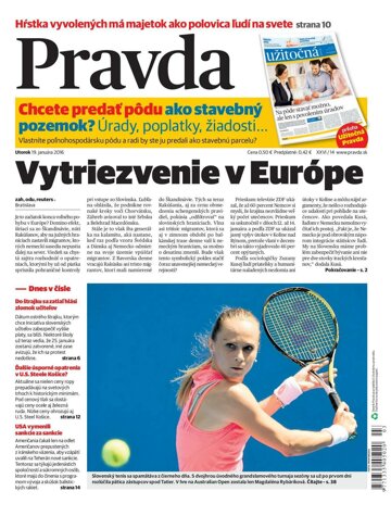 Obálka e-magazínu Pravda 19. 1. 2016