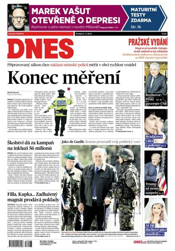 Obálka e-magazínu MF Dnes 21.4.2016