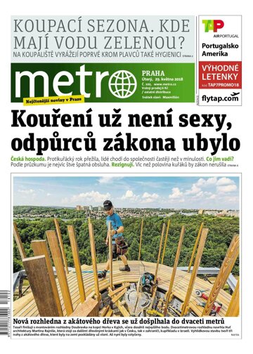 Obálka e-magazínu deník METRO 29.5.2018