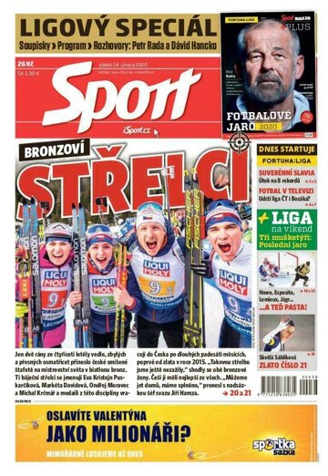 Obálka e-magazínu Sport 14.2.2020