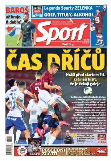 Obálka e-magazínu Sport 21.5.2020