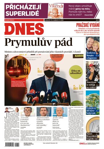 Obálka e-magazínu MF Dnes 24.10.2020