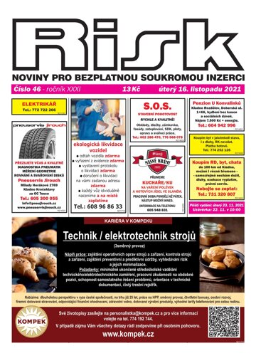 Obálka e-magazínu Risk 46/2021