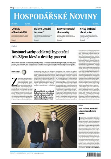Obálka e-magazínu Hospodářské noviny 240 - 14.12.2021