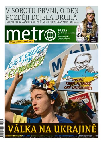 Obálka e-magazínu deník METRO 28.2.2022