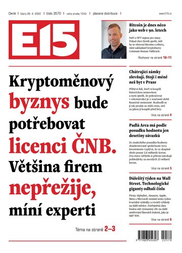 Obálka e-magazínu E15 26.4.2022