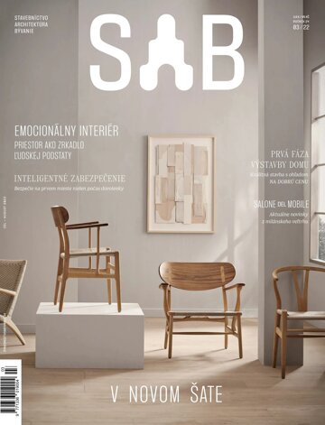 Obálka e-magazínu SaB - Stavebníctvo a bývanie júl/august 2022