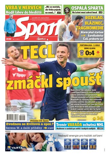 Obálka e-magazínu Sport 29.8.2022