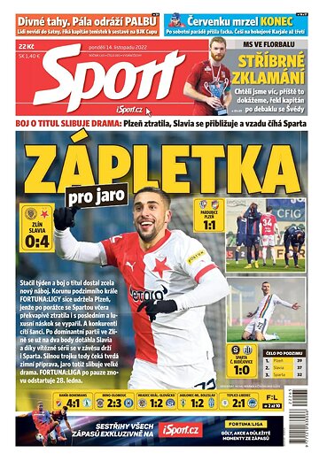 Obálka e-magazínu Sport 14.11.2022