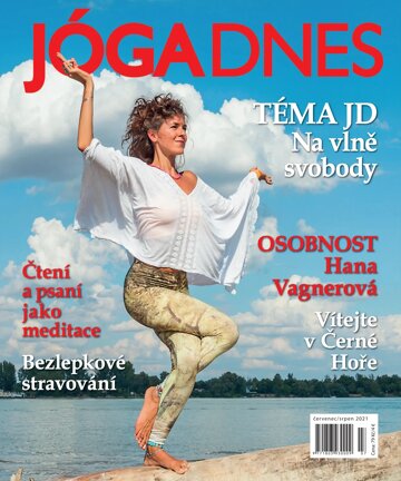 Obálka e-magazínu JÓGA DNES červenec/srpen 2021