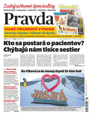 Obálka e-magazínu Pravda 12. 1. 2024