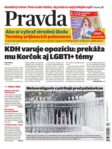 Obálka e-magazínu Pravda 23. 1. 2024