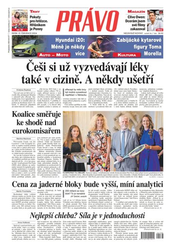 Obálka e-magazínu Deník Právo 19.7.2024
