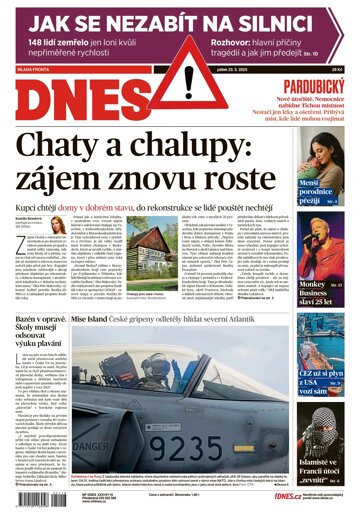 Obálka e-magazínu MF DNES Pardubický - 23.05.2025