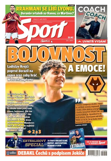 Obálka e-magazínu Sport 2.9.2025