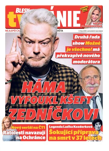 Obálka e-magazínu Blesk Tv manie 4.10.2025