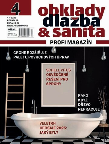 Obálka e-magazínu Obklady, dlažba & sanita 4/2025