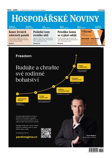 Obálka e-magazínu Hospodářské noviny 011 - 16.1.2026