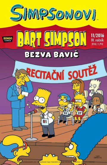 Obálka e-magazínu Bart Simpson 11/2016: Bezva bavič