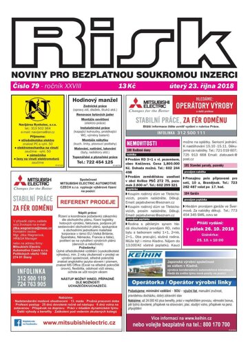 Obálka e-magazínu Risk 79/2018
