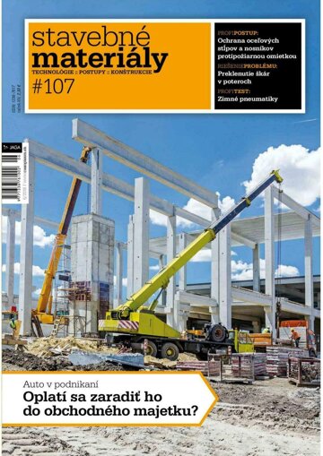 Obálka e-magazínu Stavebné materiály 6/2018