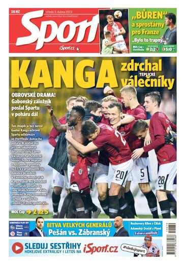 Obálka e-magazínu Sport 3.4.2019