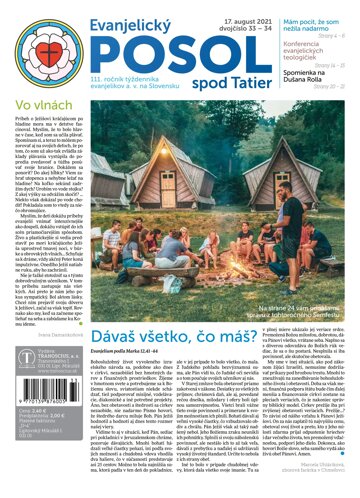 Obálka e-magazínu Evanjelický posol spod Tatier 33-34-2021