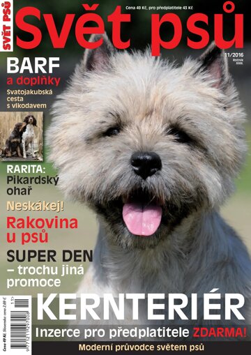 Obálka e-magazínu Svět psů 11/2016