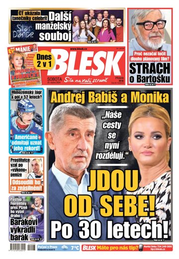 Obálka e-magazínu Blesk 20.4.2024