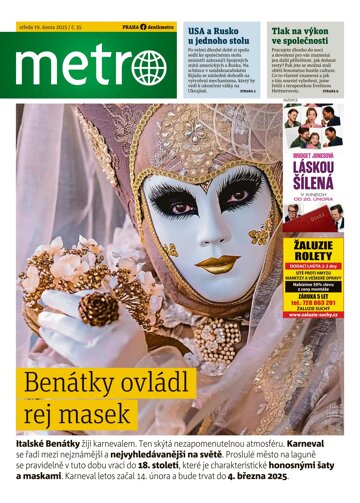 Obálka e-magazínu deník METRO 19.2.2025