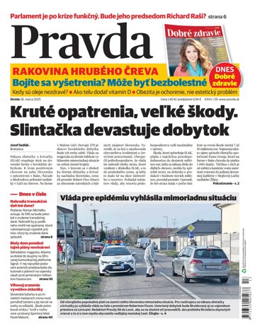 Obálka e-magazínu Pravda 26. 3. 2025